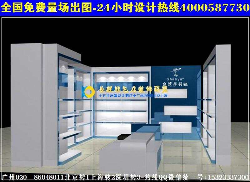 供应鞋包专卖店装修效果图展示货柜AN16小鞋包橱窗货架风格CN37图片