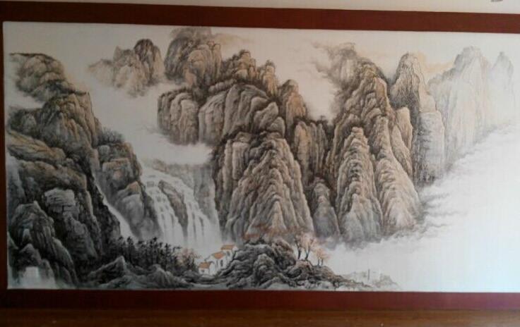 供应酒店KTV壁画彩绘，深圳火锅店壁画,福永牛肉火锅店背景墙手绘公司图片