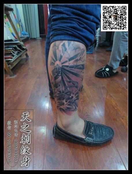 供應(yīng)魚紋身圖鯉魚紋身翅膀紋身小腿紋身