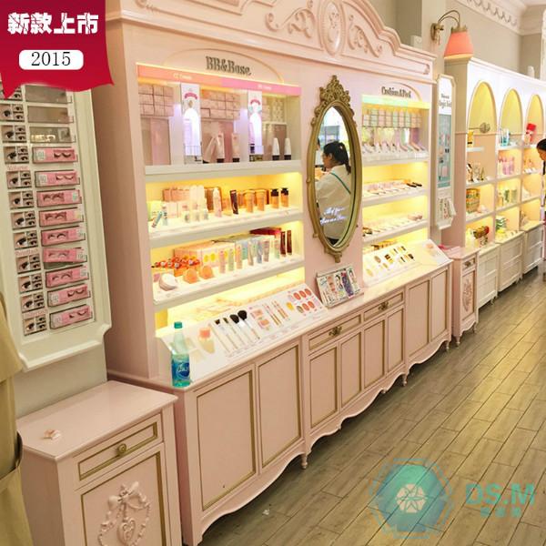 供应化妆品展示柜化妆品烤漆展柜韩式图片