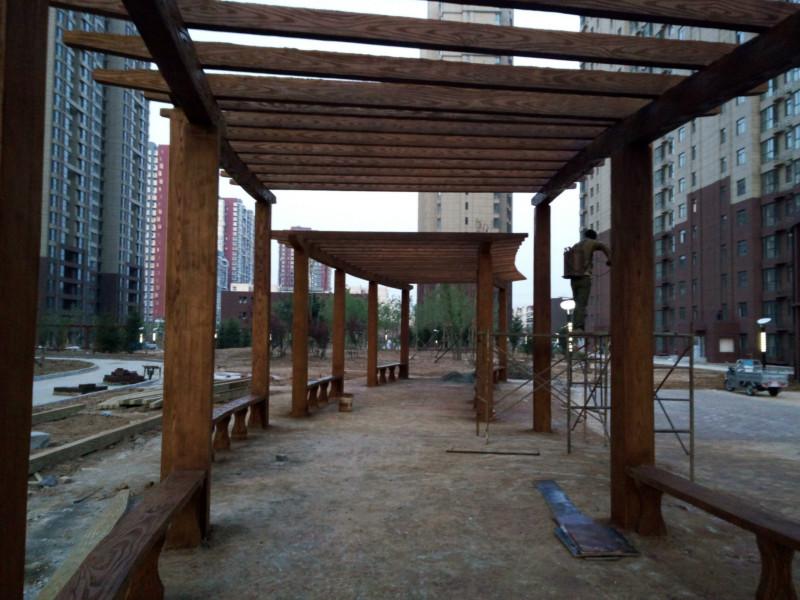 供應(yīng)北京水泥仿木花架，涼亭，假山噴泉，各種噴泉，