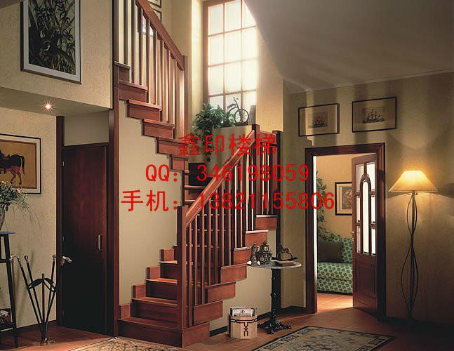 供應(yīng)天津花梨實(shí)木樓梯廠家