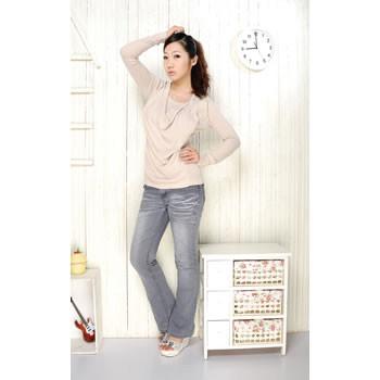 供應(yīng)韓版超高彈力圓領(lǐng)長袖打底衫WU9010